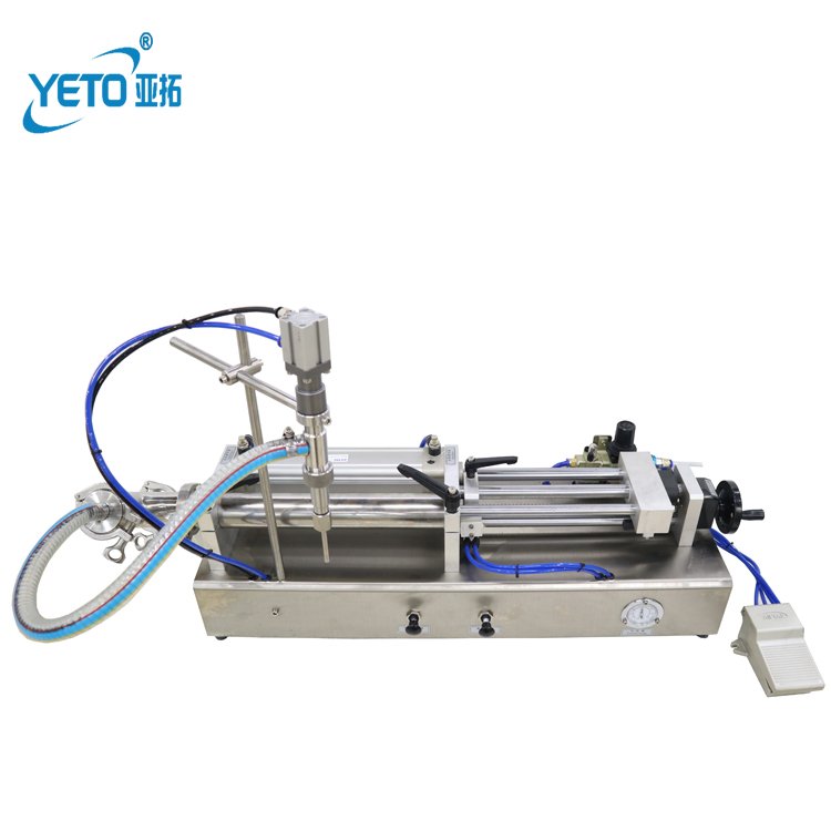 Auto or Manual Handle Stainless Steel Adjust Can Chemical Plant Detergent Cosmetic Filling Machine for Sale